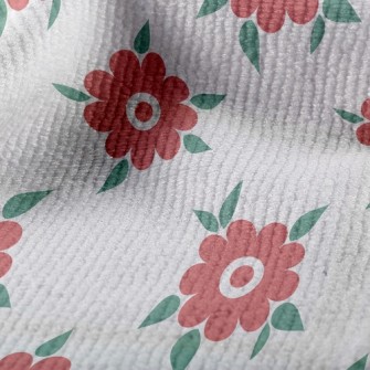 Green Leaves Dotted With Flowe Terry