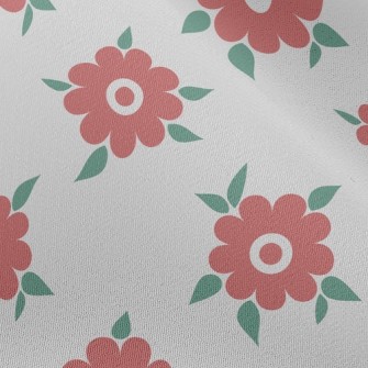 Green Leaves Dotted With Flowe Chiffon