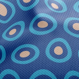 Multi-Level Dots Athletic Mesh Flat Back