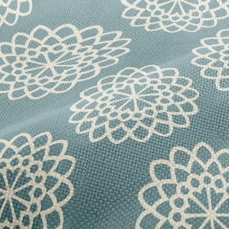 Gorgeous Coil Flowers Performance Linen