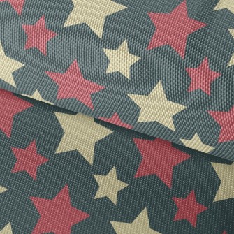 Two-Color Big And Small Stars Waterproof Oxford