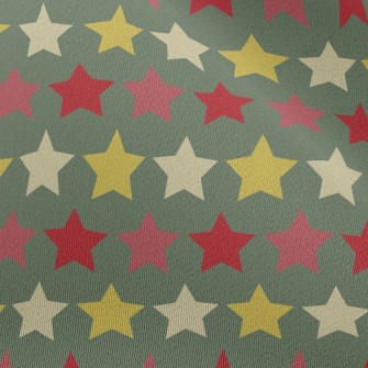 Christmas Color Stars Chiffon