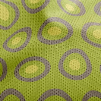 Kiwi Pulp Dots Athletic Mesh Flat Back