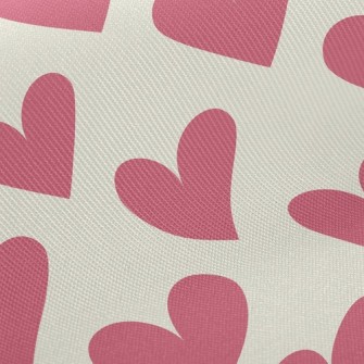 Simple Pink Heart Twill