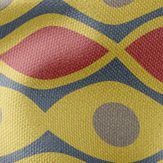 Dot Ellipse Wave Waterproof Canvas