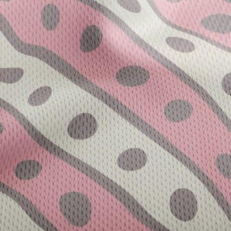 Dotted Lines Athletic Mesh Flat Back