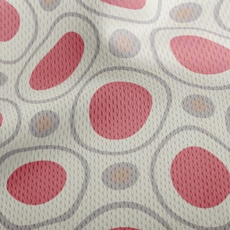 Combination Of Big And Small D Athletic Mesh Flat Back