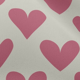 Simple Pink Heart Chiffon