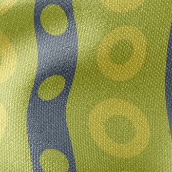 Big And Small Dot Lines Waterproof Canvas