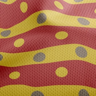 Dotted Lines Athletic Mesh Flat Back