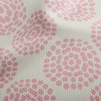 Dot Combination Flowers Athletic Mesh Flat Back