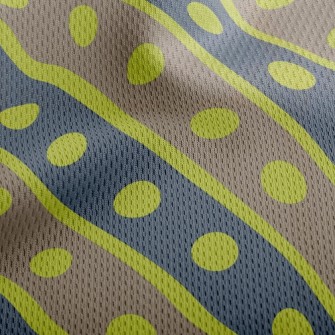 Dotted Lines Athletic Mesh Flat Back