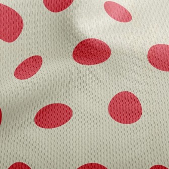 Solid Color Dots Athletic Mesh Flat Back