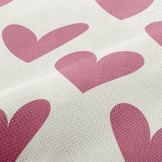 Simple Pink Heart Performance Linen