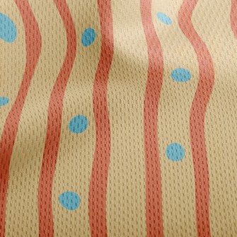 Dotted Lines Athletic Mesh Flat Back