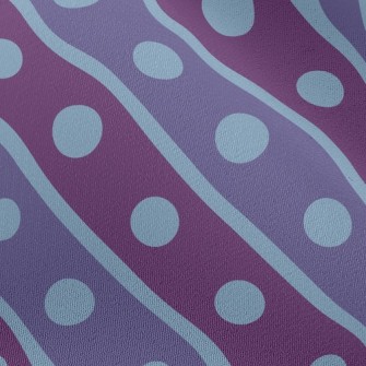 Double Purple Dotted Lines Chiffon