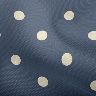 Classic Navy Polka Dots Dobby