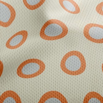 Two-Color Dots On The Outer Fr Athletic Mesh Flat Back