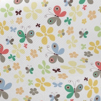 Summer Colorful Floral Butterf Twill