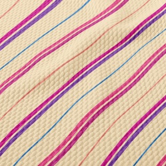 Color Stripes Birdseye Piqué