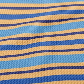 Two-Color Stripes Birdseye Piqué