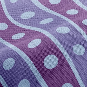 Double Purple Dotted Lines Performance Linen