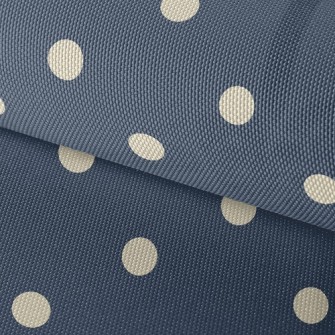 Classic Navy Polka Dots Waterproof Oxford