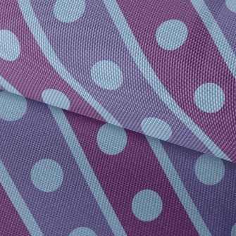 Double Purple Dotted Lines Waterproof Oxford