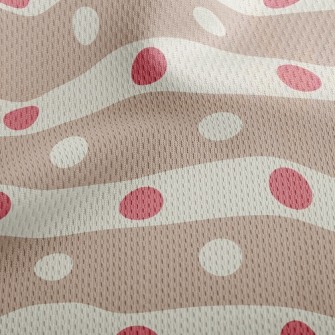 Dotted Lines Athletic Mesh Flat Back