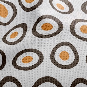 Solid Basket Empty Point Athletic Mesh Flat Back