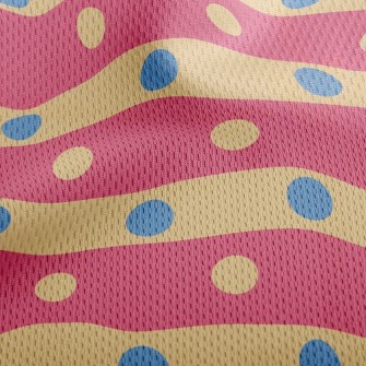 Dotted Lines Athletic Mesh Flat Back