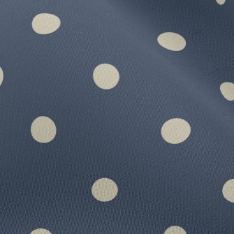 Classic Navy Polka Dots Chiffon