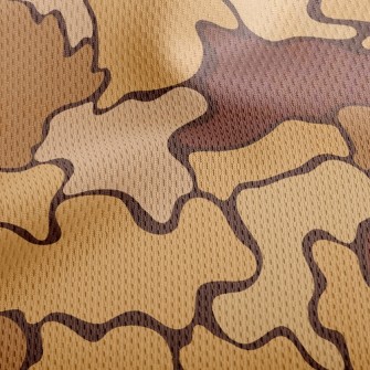 Irregular Drawing Athletic Mesh Flat Back