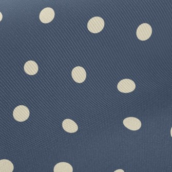 Classic Navy Polka Dots Twill