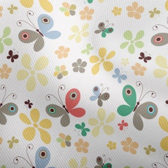 Summer Colorful Floral Butterf Dobby