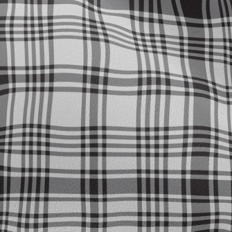 Versatile Black And White Plai Chiffon