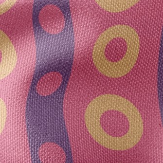 Big And Small Dot Lines Waterproof Canvas