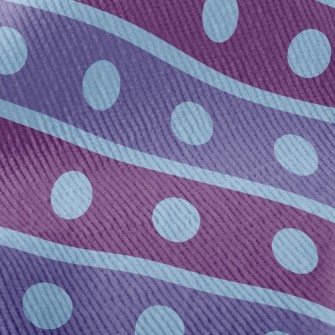 Double Purple Dotted Lines Standard Corduroy