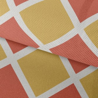 Two-Color Checkerboard Rhombus Waterproof Oxford