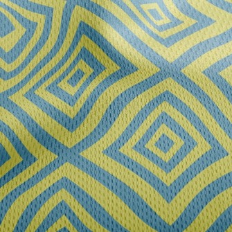 Maze Rhombus Athletic Mesh Flat Back