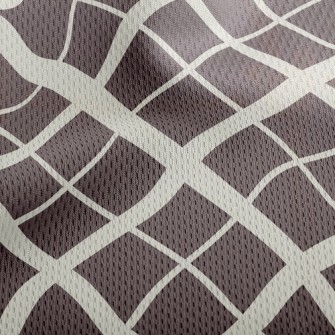 Mesh Staggered Rhombus Athletic Mesh Flat Back