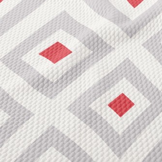 Empty Two-Color Square Birdseye Piqué