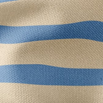 Navy Stripes Waterproof Canvas