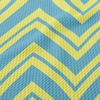Two-Color Zigzag Waves Birdseye Piqué