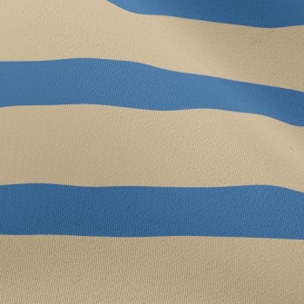 Navy Stripes Chiffon