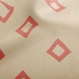 Basket Of Empty Squares Athletic Mesh Flat Back