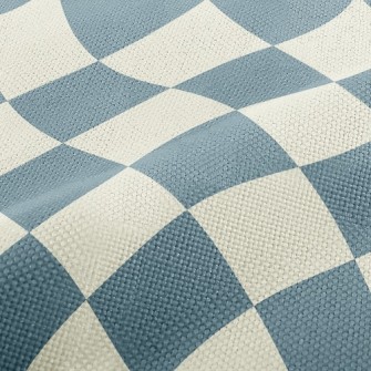 Checkerboard Rhombus Performance Linen