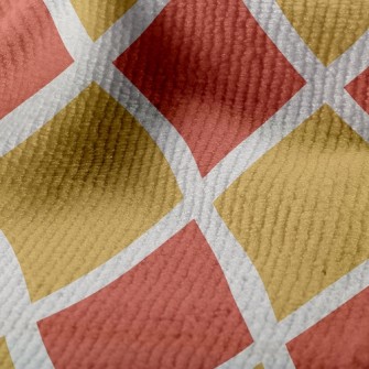 Two-Color Checkerboard Rhombus Terry