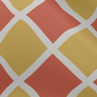 Two-Color Checkerboard Rhombus Chiffon