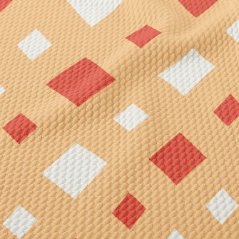 Large And Small Rhombus Birdseye Piqué
